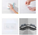 WallPro – Muurbevestigde Hoek Badkamer- & Keukenplank