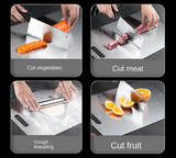 SteelSlice – Dubbelzijdige Titanium Snijplank van 316 Roestvrij Staal