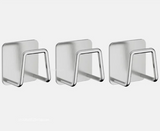 StickDry RVS Sponshouder – Zelfklevende Organizer voor Goothoek & Keukenaccessoires