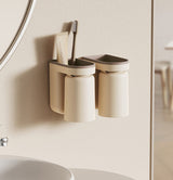 DuoClean 2-in-1 Wandhouder voor Tandenborstel en Beker – Slimme Opberger zonder Boren