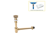 AquaStop Luxe Koperkleurige Geurvrije Sifon & Pop-Up Afvoer
