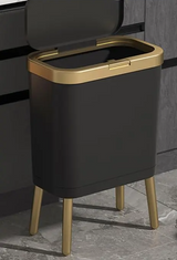 GoldenSlim Moderne Prullenbak met Deksel