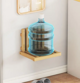 Ultra-Slanke Inklapbare Wandkruk – Ruimtebesparende Massief Bamboe Ingangsbank