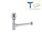 AquaStop Luxe Koperkleurige Geurvrije Sifon & Pop-Up Afvoer