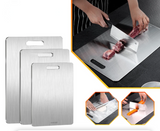 SteelSlice – Dubbelzijdige Titanium Snijplank van 316 Roestvrij Staal