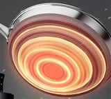 ChefMaster – RVS Non-Stick Honingraat Koekenpan met Glazen Deksel