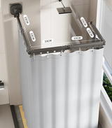 EasyTimes 2025 Opvouwbare Douchegordijn Set