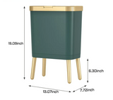 GoldenSlim Moderne Prullenbak met Deksel