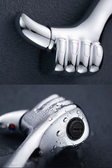 AquaFalls Solo – Waterval Wastafelkraan in Massief Messing