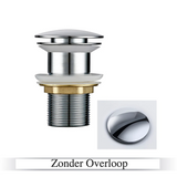 LuxDrain Pop-Up Afvoerplug – Stijlvolle Wastafel Stopper in Zwart, Goud en Rosé