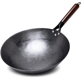 ForgePro – Handgesmede Pure IJzeren Wok met Houten Handvat