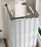 EasyTimes 2025 Opvouwbare Douchegordijn Set