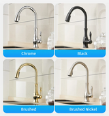 AquaFlex – Zilveren Uitschuifbare Keukenkraan met 360° Draaibare Uitloop