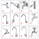 EcoStream 360 – Universele Waterbesparende Kraanbubbler met Rotatie Nozzle