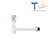 AquaStop Luxe Koperkleurige Geurvrije Sifon & Pop-Up Afvoer