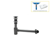 AquaStop Luxe Koperkleurige Geurvrije Sifon & Pop-Up Afvoer