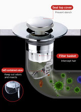 CleanSeal Universele Pop-Up Wastafelstop