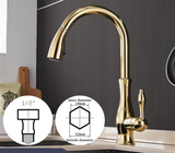 AquaFlex – Zilveren Uitschuifbare Keukenkraan met 360° Draaibare Uitloop