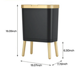 GoldenSlim Moderne Prullenbak met Deksel