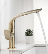 AquaLux Wastafelkraan – Draaibare Luxe Koud-Warm Kraan met Messing Behuizing