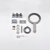 Luxe Douchekraan Set – Rond Design | 5 Kleuren | Messing | Regenval