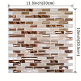 Golden Mosaic Luxe – Zelfklevende Wandtegels