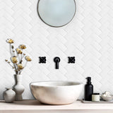 StickaTile 3D Tegellook Wandstickers – Zelfklevende Warmtebestendige Tegelstickers (10 stuks)