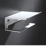 LuxuRoll Aluminium Toiletrolhouder met Telefoonplankje
