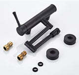 AquaTurn Zwarte Wandkraan – 360° Draaibare Keukenkraan