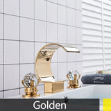 Suguword Wastafelkraan | 3-Gats | Dubbel Handvat