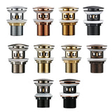 LuxDrain Pop-Up Afvoerplug – Stijlvolle Wastafel Stopper in Zwart, Goud en Rosé