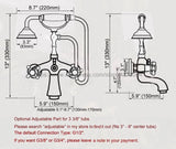 Luxe Gouden Messing Badkraan – Wandmontage met Handdouche