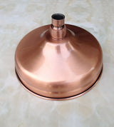 VintageRain 8” Ronde Regendouchekop in Antiek Roodkoper – Inclusief Muurarm (Standaard 1/2”) – Luxe Douchekop van Massief Messing