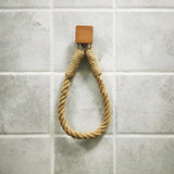 HangEasy Nagelvrije Touw Handdoekhouder & Toiletrolhouder