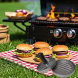 GrillMaster Burgerpers – Aluminium Hamburger Vorm voor Perfecte BBQ Burgers
