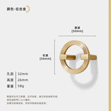 Cirkelvormig Meubelhandvat – Zinklegering | 64–256 mm Boorafstand | Nieuwe Chinese Stijl