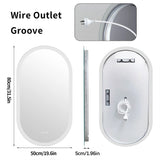 Ovale Verlichte Spiegel met Anti-Condens | 50 x 80 cm