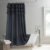 BohoChic Douchegordijn – Beige/Oud Ivoor