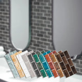 RetroBrick – 6-delige Zelfklevende Retro Baksteen Wandstickers (30x15cm)