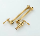 RoyalPour – Luxe Goudkleurige Uitschuifbare Pot Filler Wandkraan