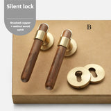 Walnoir Retro Houten Deurslot