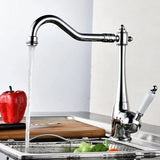 Klassieke Mengkraan | Geborsteld Nikkel | Warm & Koud Water | Enkel Handvat