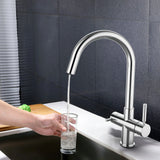 5-voudige gefilterd Keukenkraan | Messing | Chroom