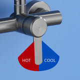 FlexSteel 4-Standen Wandkraan