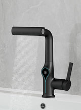 AquaGlow Waterval Wastafelkraan met Digitale Temperatuurweergave