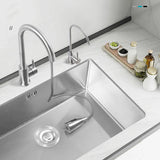 RVS Keukenwastafel – Onderbouw | Rechthoekig | 750×430×220 mm | Enkele Kom | Geborstelde Afwerking