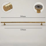 Vintage Handgehamerde Messing Kast- en Ladegrepen – Bronzen Meubelgrepen