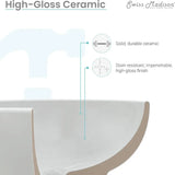 Well Made Forever Monaco Vrijstaande Wastafel – Glanzend Wit