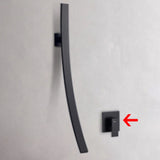 Wandgemonteerde Wastafelkraan – Donkere Afwerking | 2-Gats | Warm & Koud Water | Metaal