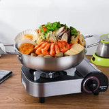 GastroPan – Roestvrijstalen Saus- & Paellapan met Handgreep